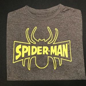 Marvel Spider-Man Gray Youth Wicking Tee (XXL)